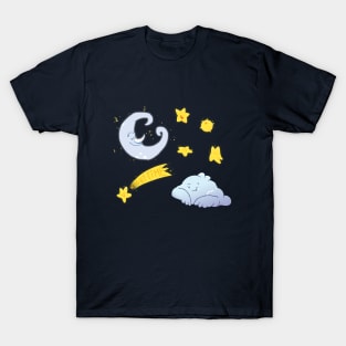 Nighttime starry night! T-Shirt